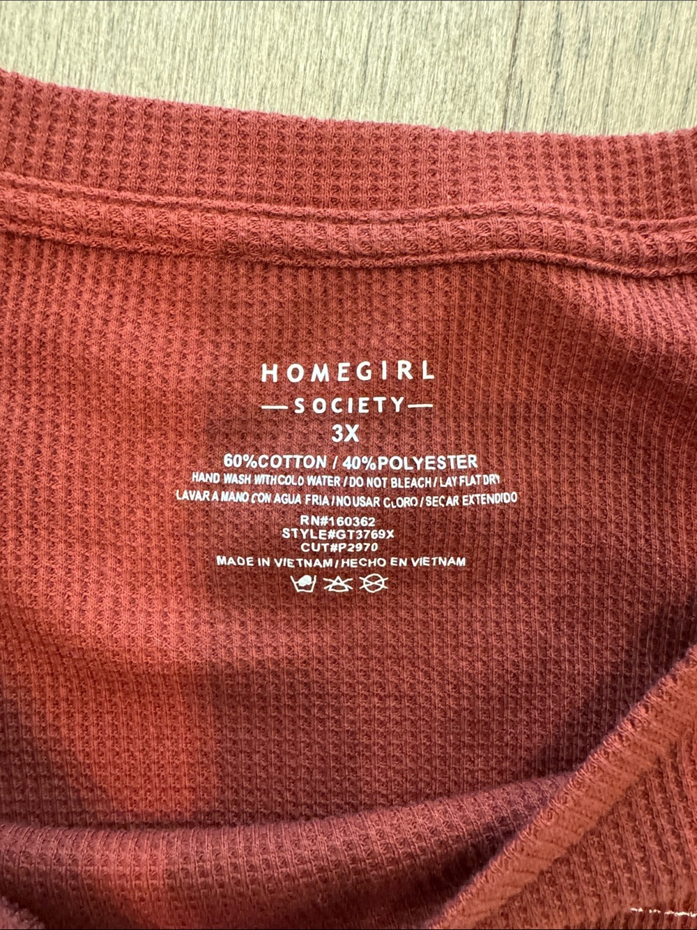 NWT Butterfly Dream Festival Crop Short Sleeve Burgundy Women’s 3X Summer Top - Picture 5 of 11